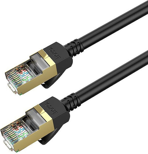 Hoco U/UTP Cat.6 (Gigabit) Καλώδιο Δικτύου Ethernet 5m Μαύρο