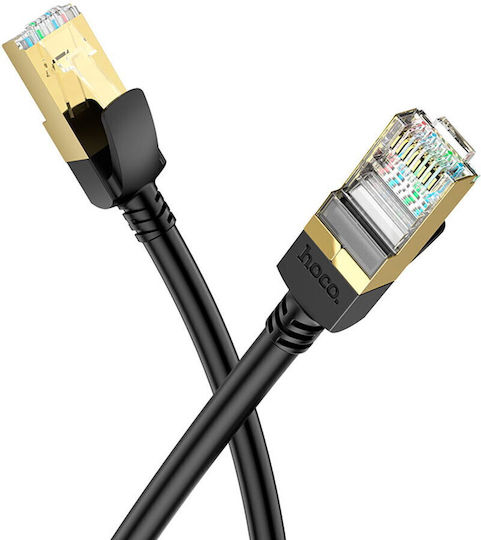 Hoco U/UTP Cat.6 (Gigabit) Καλώδιο Δικτύου Ethernet 5m Μαύρο