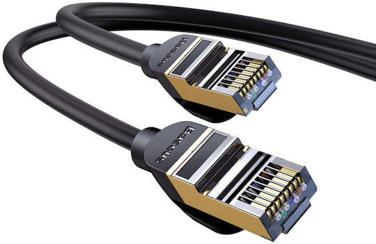 Baseus U/UTP Cat.7 (10Gbps) Καλώδιο Δικτύου Ethernet 15m Μαύρο