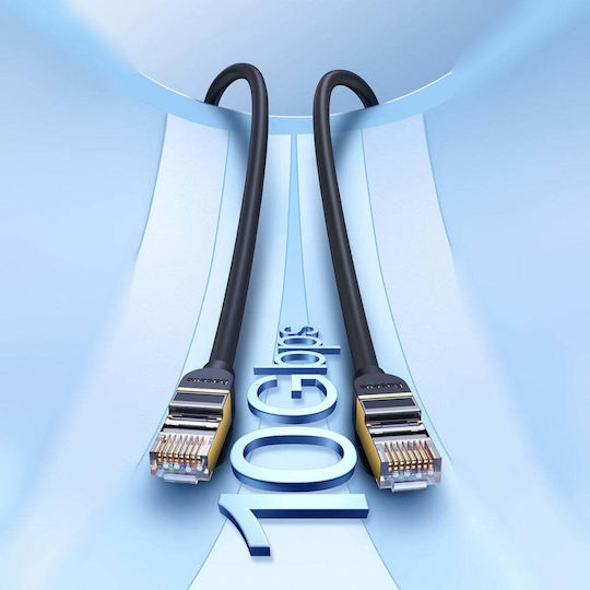 Baseus U/UTP Cat.7 (10Gbps) Καλώδιο Δικτύου Ethernet 15m Μαύρο