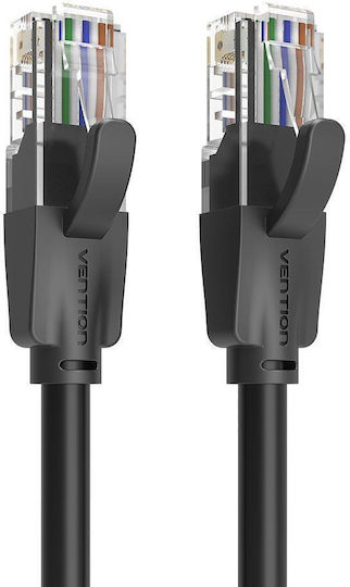 Vention U/UTP Кат.6 (Gigabit) Мрежови Кабел Ethernet 8m Черен