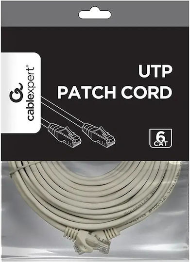 Cablexpert U/UTP Cat.6 (Gigabit) Καλώδιο Δικτύου Ethernet 15m Γκρι