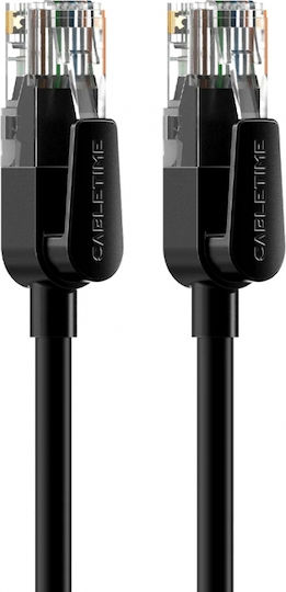 Cabletime U/UTP Cat.6 Ethernet Network Cable 10m Black