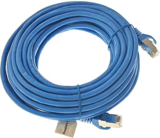 Lanberg U/UTP Кат.6 (Gigabit) Мрежов Кабел Ethernet 10м Син
