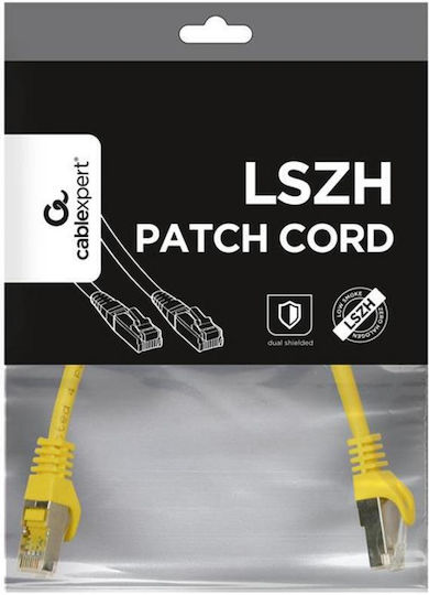 Cablexpert S/FTP Cat.6a Ethernet Network Cable 0.25m Yellow