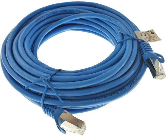 Lanberg U/UTP Кат.6 (Gigabit) Мрежов Кабел Ethernet 10м Син