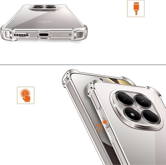 Techsuit Stoßfeste Klare Silikon Handyhülle Für Google Pixel 11 Pro Transparent