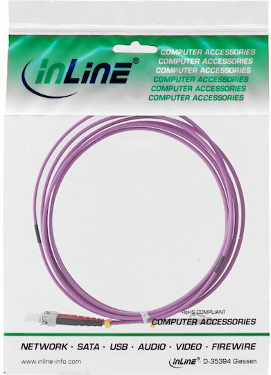 InLine Καλώδιο Οπτικής Ίνας LC-ST 25m Πολύχρωμο
