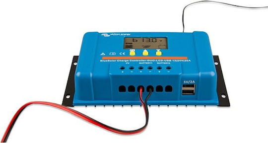 Victron Energy BlueSolar PWM DUO-LCD&USB 12/24V-20A Controler de încărcare solară 24V 20A