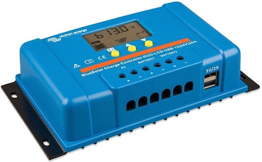 Victron Energy BlueSolar PWM DUO-LCD&USB 12/24V-20A Controler de încărcare solară 24V 20A