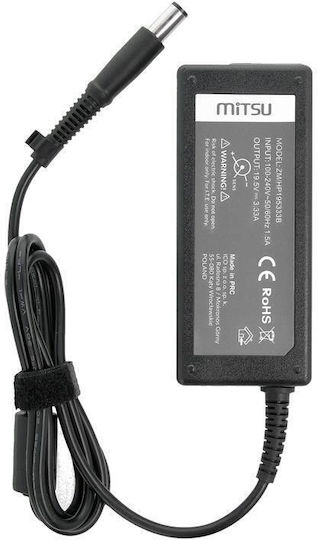 Mitsu Φορτιστής Laptop 65W 19.5V 3.33A για HP