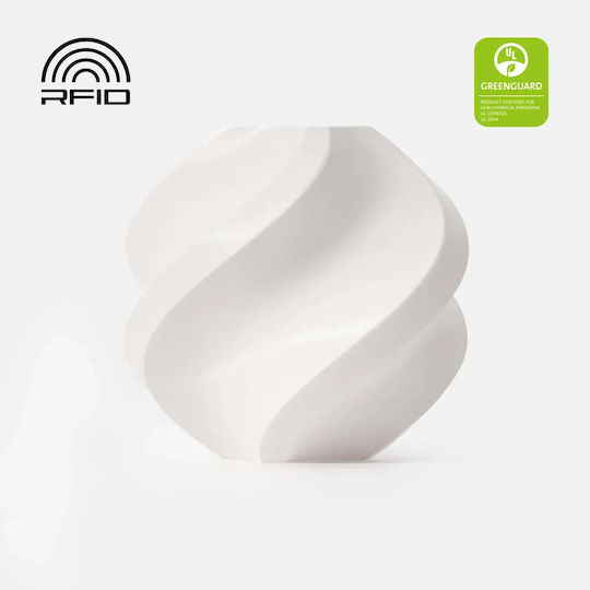 Bambu Lab PLA 3D Принтер Филамент 1.75mm Бял 1kg 1бр (Пълнител)