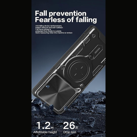 Magnetic Back Cover Negru (Motorola Moto G57 Power, Motorola Moto G67 Power)