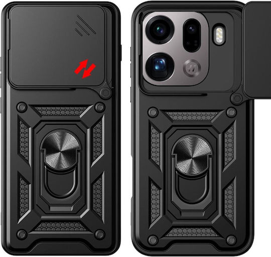 Techsuit Camshield Series Oppo Find Back Cover Silicone Black (Oppo Find X9 Pro)