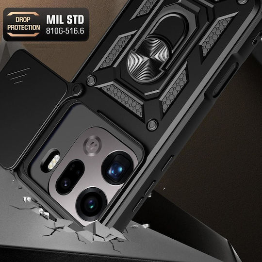Techsuit Camshield Series Oppo Find Back Cover Silicone Black (Oppo Find X9 Pro)