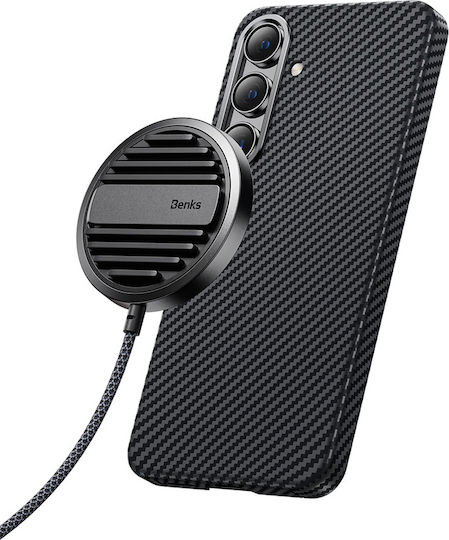 Benks Umschlag Rückseite Aramid Fiber Schwarz (Galaxy S24)