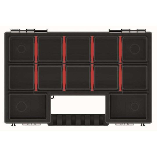 Prosperplast Ταμπακιέρα Εργαλείων 24 Θέσεων Μαύρη 28.7x18.6x10εκ.