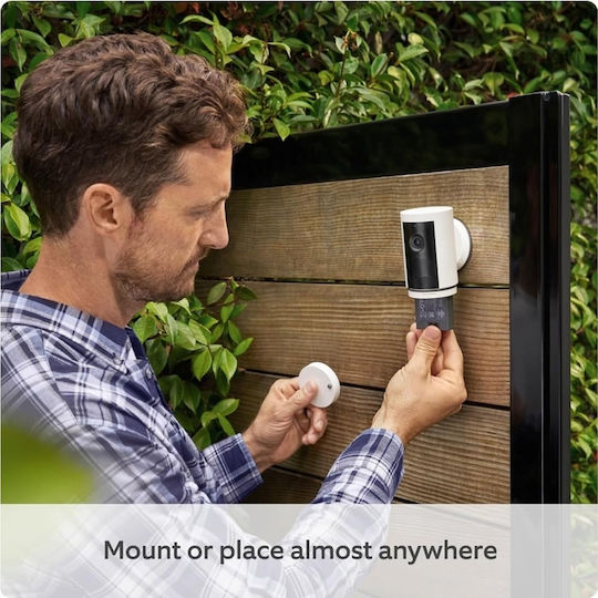 Ring IP Cameră de Supraveghere Wi-Fi Full HD+ 4MP Rezistentă la apă Pe baterii cu Comunicare Bidirecțională