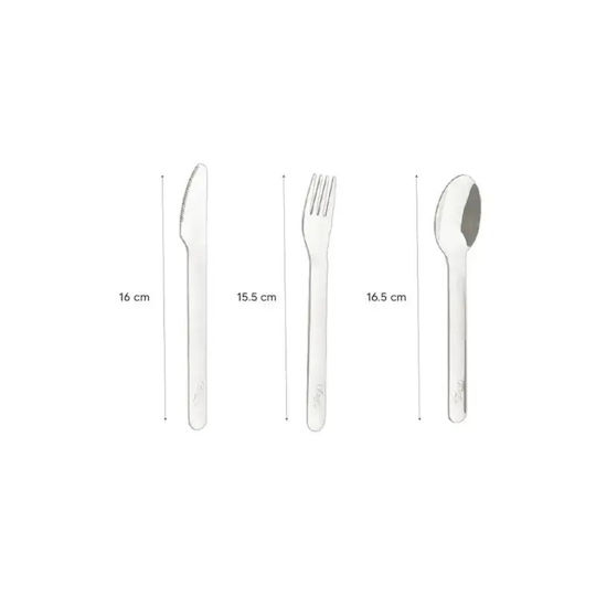 Citron Set de Tacâmuri pentru Bebeluși din Silicon cu Carcasă pentru 18+ Luni Violet 2 Buc