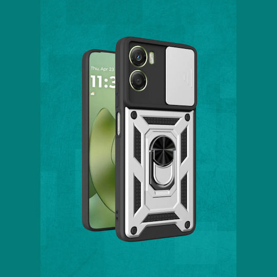 Slide Cover Back Cover Metallic Silver (Moto G06)