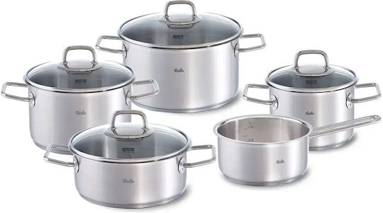 Fissler Viseo Σετ Κατσαρόλες από Ανοξείδωτο Ατσάλι 5 Σκευών