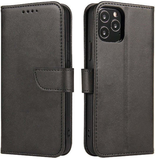 Hurtel Magnet Buchen Sie Silikon Schwarz (Moto G52)