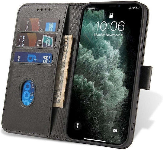 Hurtel Magnet Buchen Sie Silikon Schwarz (Moto G52)