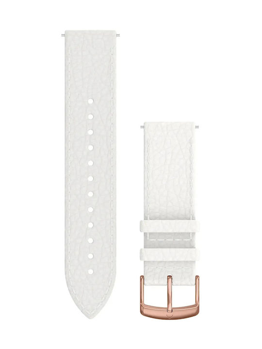 Garmin Quick Release 20mm Curea Albă (Forerunner 55/245/645 / Vivoactive 3/5/HR / Venu Sq 2)
