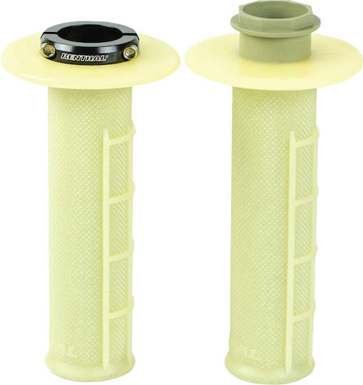 Handlebar Grips Lock-On MX R-Works Aramid Half Waffle Gray Ren-G237 Renthal