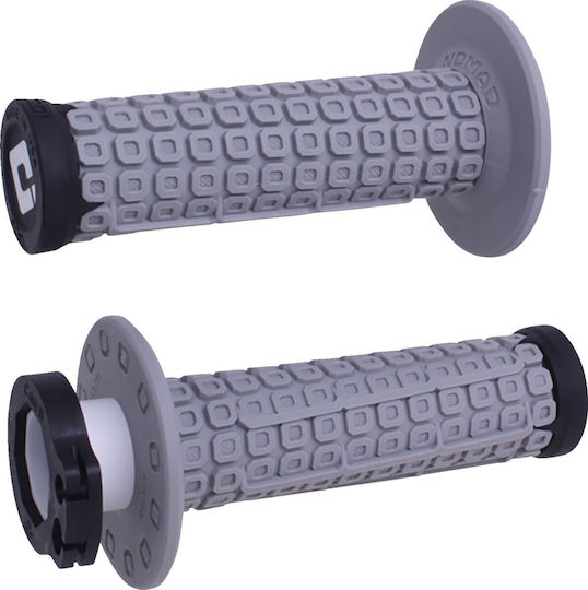Odi Motorradlenkergriffe 22mm Nomad Cam Flansch Universal Waffle Medium H36ndgb Grau