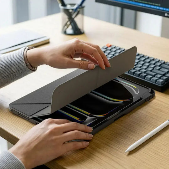 AmazingThing Flip Cover Durabilă Neagră (Ipad 10th/11th/12th)