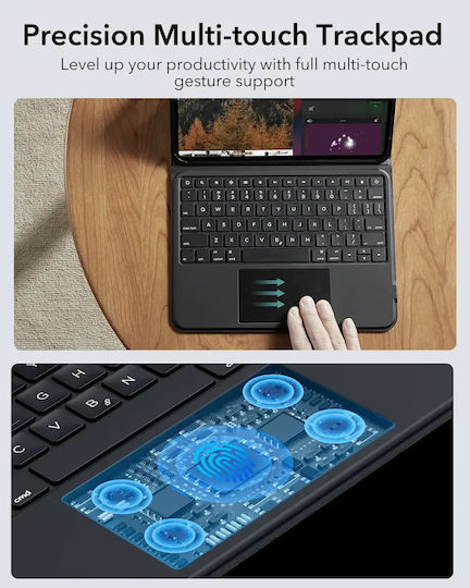 ESR Ascend Flip Cover mit Tastatur Schwarze für iPad 2022 10,9 Zoll / iPad 2025 11 Zoll