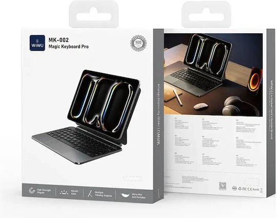 Wiwu Flip Cover με Πληκτρολόγιο Μαύρη (iPad Air 13, iPad Pro 12.9)