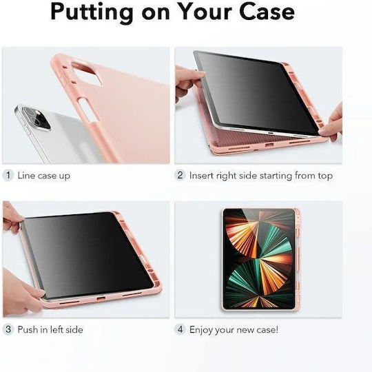 ESR Rebound Flip Cover Rose Gold (iPad Pro 2022 12.9'' / iPad Pro 2021 12.9")