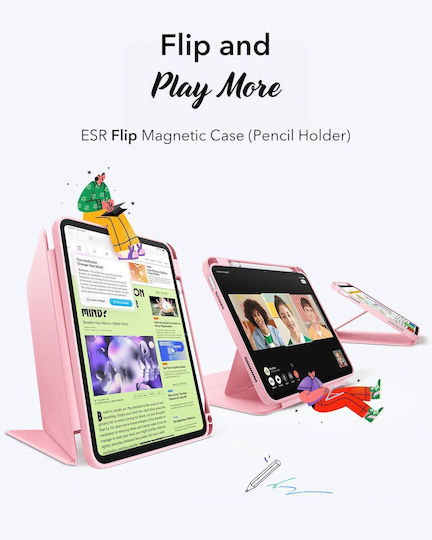 ESR Flip Magnetic Klappdeckel Rosa (iPad 10. Generation, iPad 11. Generation) 4894240254007