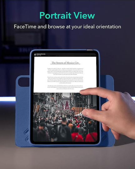 ESR Shift Magnetic Back Cover Durable Navy Blue (iPad 10th/11th)
