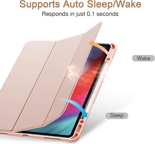 ESR Rebound Pencil Flip Cover Ροζ Χρυσή (iPad Pro 2020 12.9")
