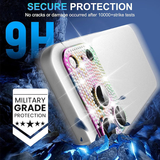 Orso Full Cover 9h Camera Protector Diamonds Colorfull Iphone 17 Pro Max