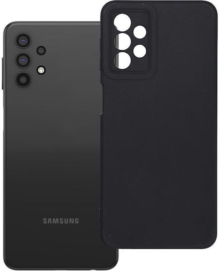 Matt Back Cover Σιλικόνης Μαύρο (Galaxy A32 5G)