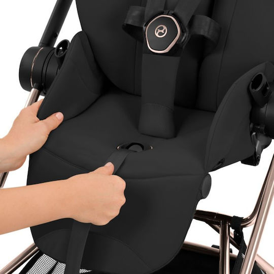 Cybex Mios Style Ρυθμιζόμενο Καρότσι Μωρού Kατάλληλο για Nεογέννητο Sepia Black