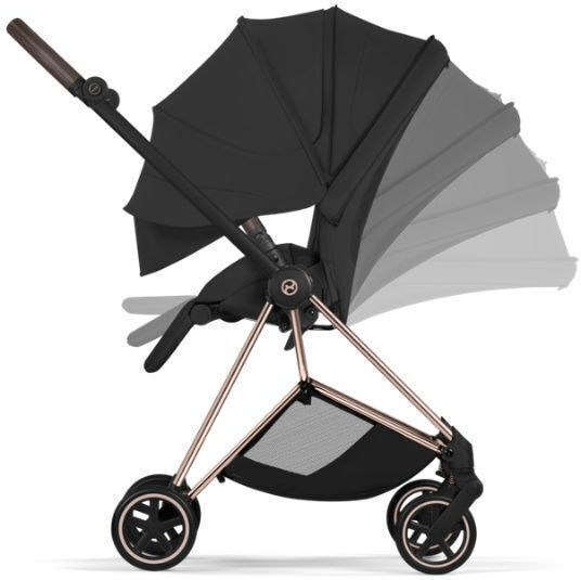 Cybex Mios Style Ρυθμιζόμενο Καρότσι Μωρού Kατάλληλο για Nεογέννητο Sepia Black