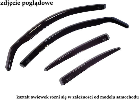 Heko Set deflectoare de vânt Dark Fime pentru BMW X5 G05 5D 2018+ 4buc