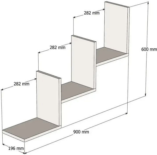 Raft De Perete Mist 90x60x19.6cm