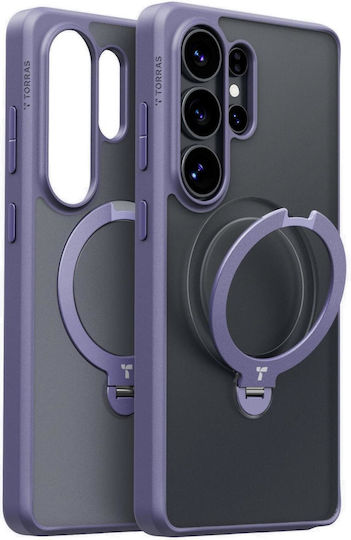 Torras Ostand Spin Series Silicone Back Cover 0.8mm Purple Galaxy S26 Ultra