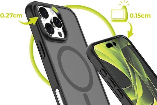 Mobile Origin Back Cover Σιλικόνης 1.5mm Μαύρο (iPhone 16 Pro Max)