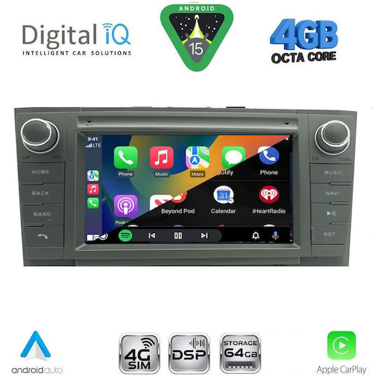 Digital IQ BLG 409GR_CPA 7″ Мултимедиен Дек Фабричен Toyota Avensis T27 Модел 2009-2016 Сив
