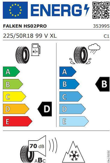 Eurowinter Hs02pro 225/50R18 99V XL Χειμερινό Λάστιχο για Επιβατικό Αυτοκίνητο