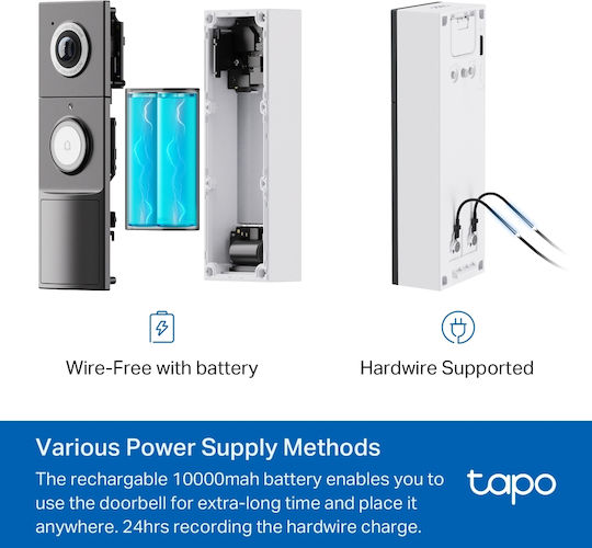 Tp-link Tapo Smart Battery Video Doorbell Tapo D235