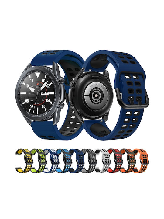 Huawei Watch Gt Runner Двоен ред силиконов оранжев черен