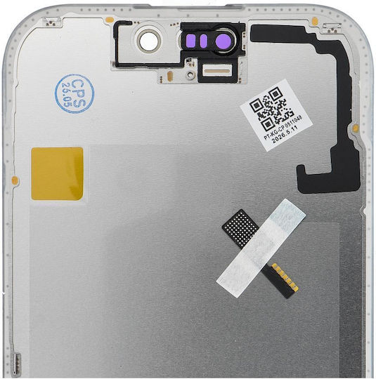 Екран Fixcell със сензорен механизъм и подрамка за Iphone 17 (Черен)